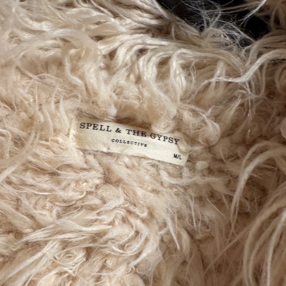 Spell & The Gypsy Collective Joplin Shearling / Penny Lane Jacket M/L - Picture 2 of 16